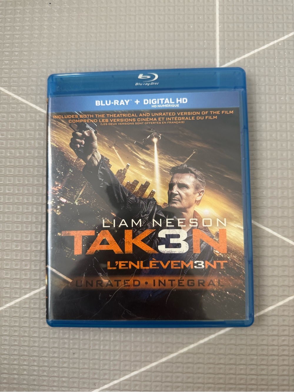 Taken 3 Blu-ray + Digital HD (Liam Neeson) - Orange & Black Cover